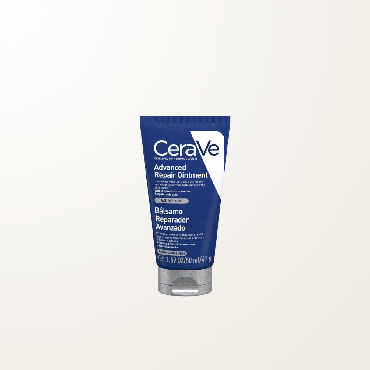 Tarro de bálsamo CeraVe Reparador Avanzado con vaselina y ceramidas para piel seca agrietada
