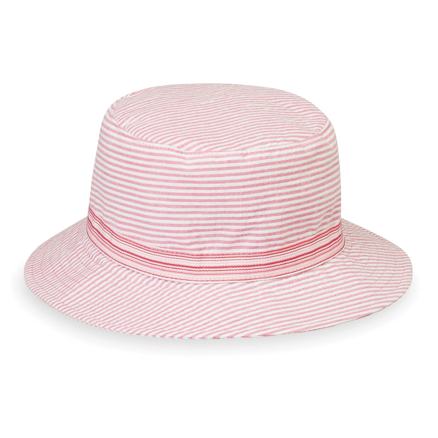 Sombrero Sawyer pink SPF 50 para niños de Wallaroo, protección solar máxima con ala ancha.