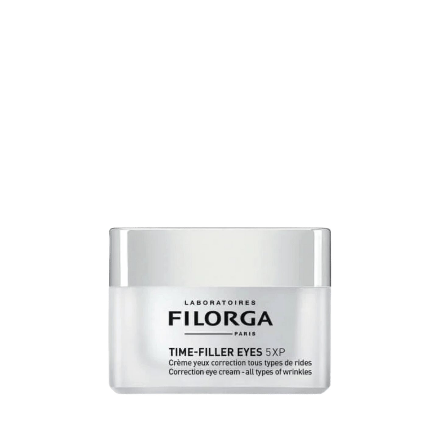 Crema Filorga Time-Filler Eyes 50ml para rejuvenecer el contorno de ojos, disponible en Elenederm.