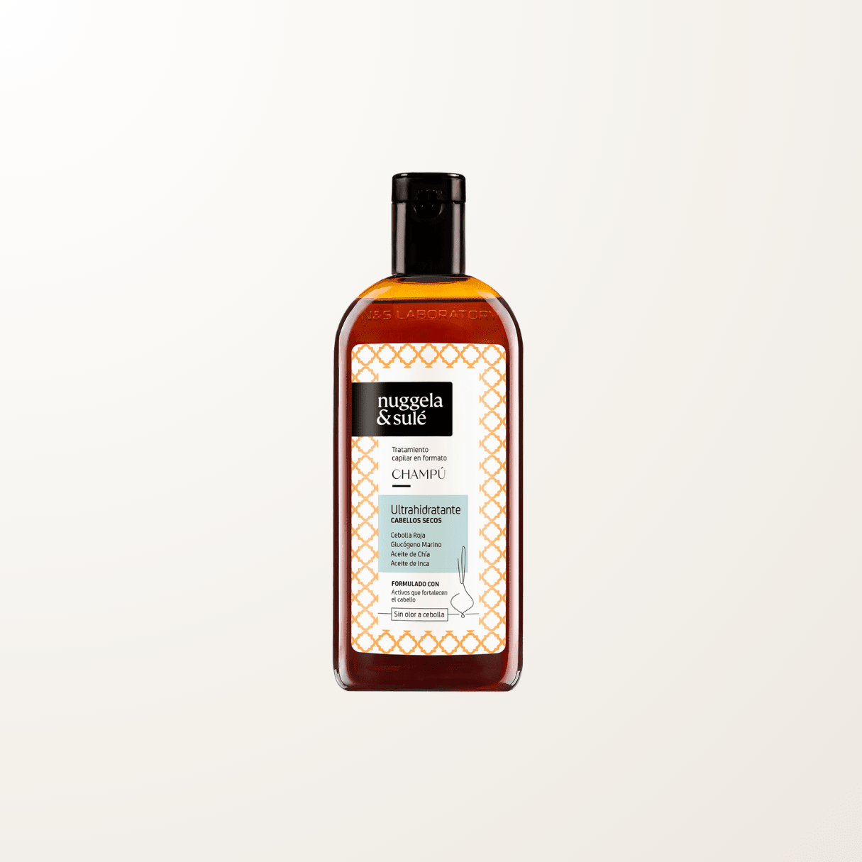 Frasco Nuggela Sulé Champú Ultrahidratante crema aceites botánicos cabello seco