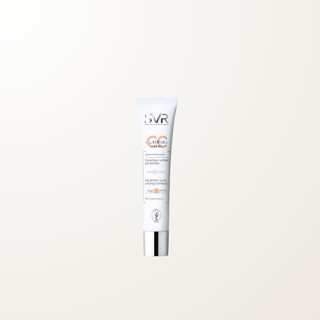 CC crema despigmentante SPF50 SVR tono claro manchas cobertura ligera proteccion