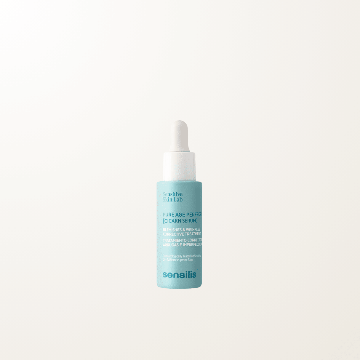 Sensilis Pure Age Perfection Cicakn Serum para para pieles sensibles, grasas con tendencia acneica o acne adulto