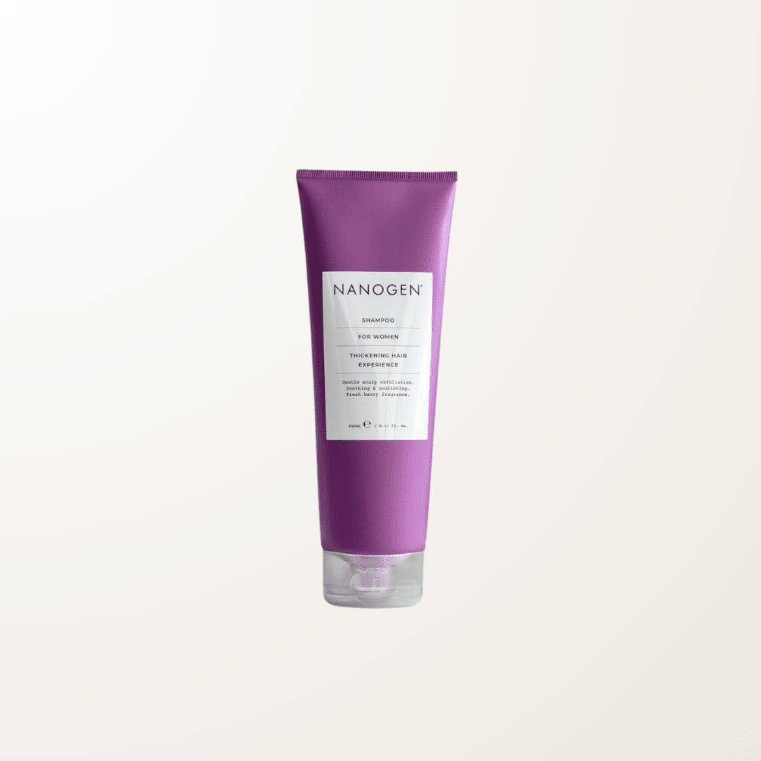 shampoo fortalecedor Nanogen mujer crecimiento capilar cuero cabelludo fino