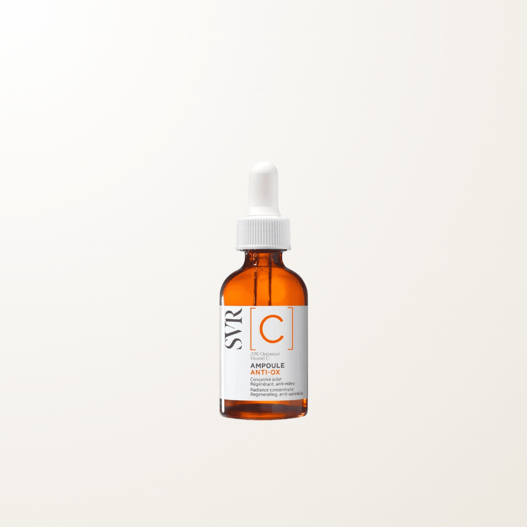 suero vitamina C antioxidante SVR luminosidad antienvejecimiento manchas piel apagada