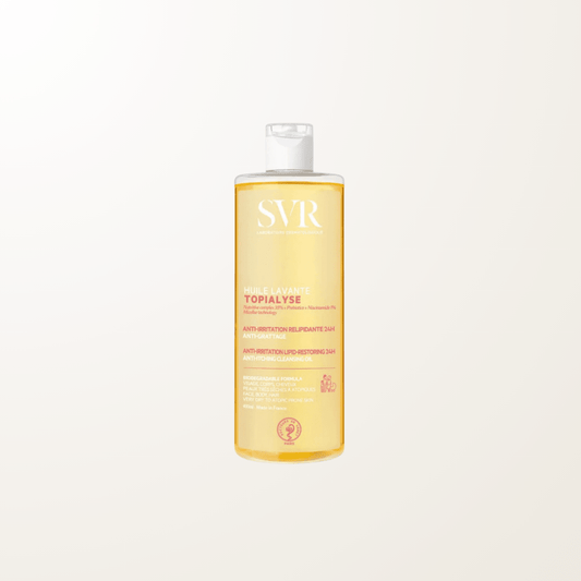 aceite limpiador SVR Topialyse piel seca eczema emoliante ducha maquillaje