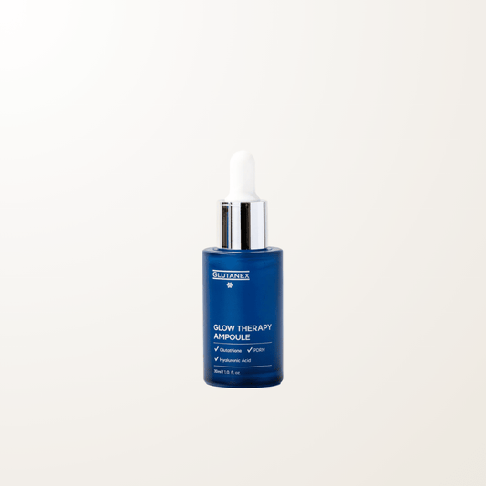 ampolla iluminadora Glutanex glutatión vitamina C suero glow piel uniforme