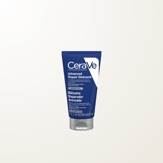 Tarro de bálsamo CeraVe Reparador Avanzado con vaselina y ceramidas para piel seca agrietada