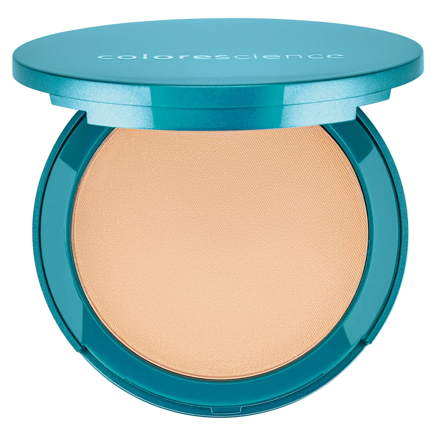 Base compacta Natural Finish Mineral Foundation SPF 20 en tono Light Ivory de Colorescience, para un acabado natural y protección solar.