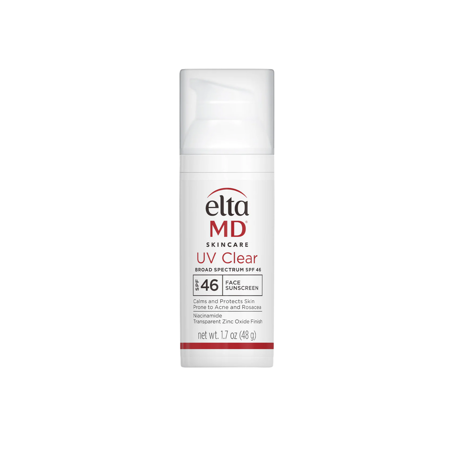 Protector solar EltaMD UV Clear Broad-Spectrum SPF 46, diseñado para pieles sensibles y propensas al acné
