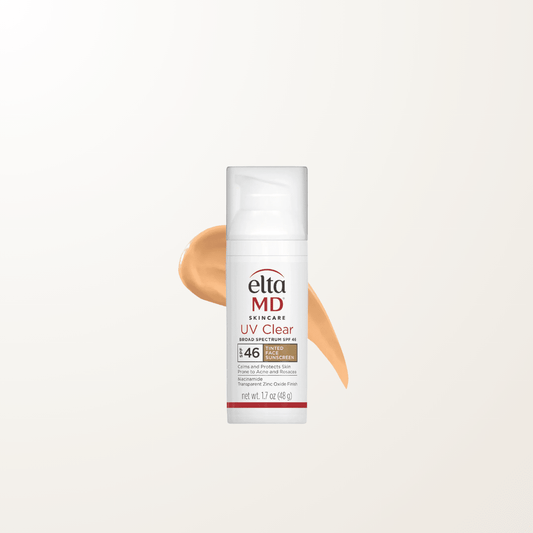 Protector solar EltaMD UV Clear Tinted SPF 46, fórmula con niacinamida y color translúcido para pieles con tendencia al acné y rosácea.