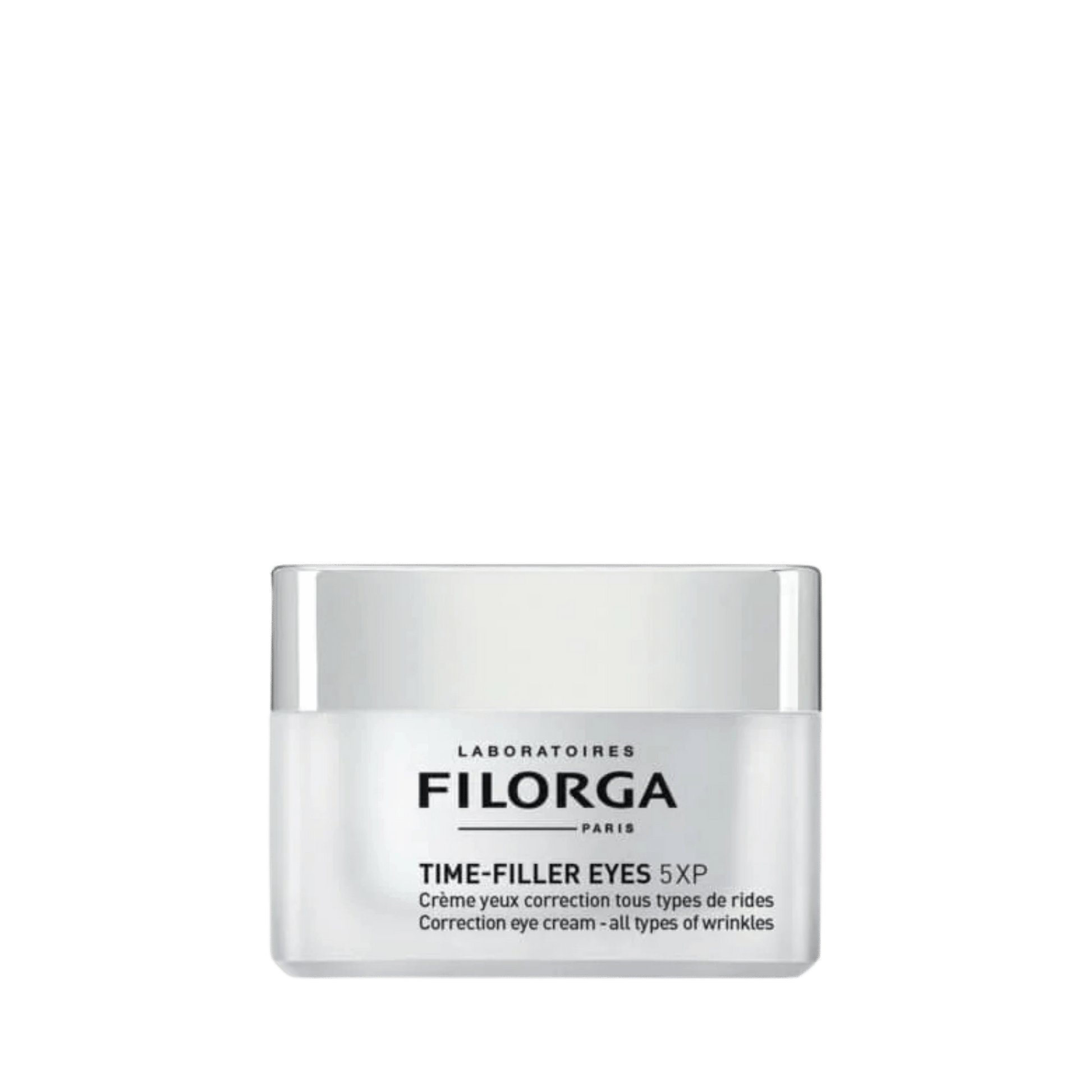Crema Filorga Time-Filler Eyes 50ml para rejuvenecer el contorno de ojos, disponible en Elenederm.