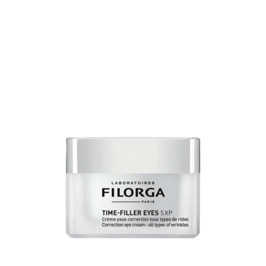 Crema Filorga Time-Filler Eyes 50ml para rejuvenecer el contorno de ojos, disponible en Elenederm.