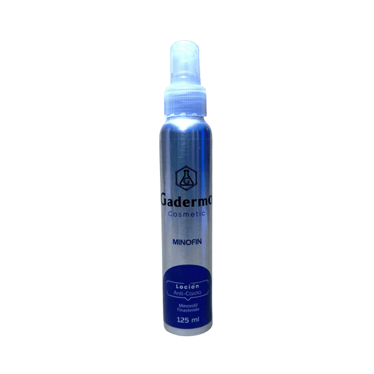 Gadermo Minofin Loción Capilar 125ml para estimular el crecimiento del cabello, disponible en Elenederm.