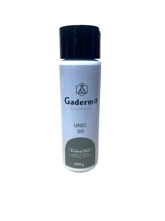 Gadermo Urec 50 Crema Hidratante 250g con 50% de urea para piel seca, disponible en Elenederm.