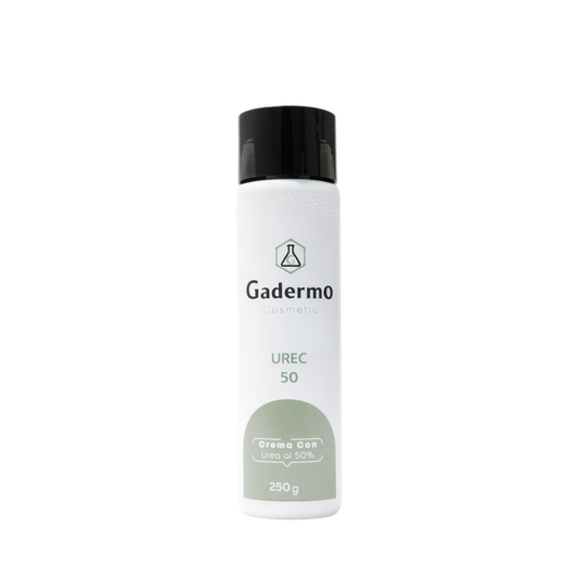 Gadermo Urec 50 Crema Hidratante 250g con 50% de urea para piel seca, disponible en Elenederm.