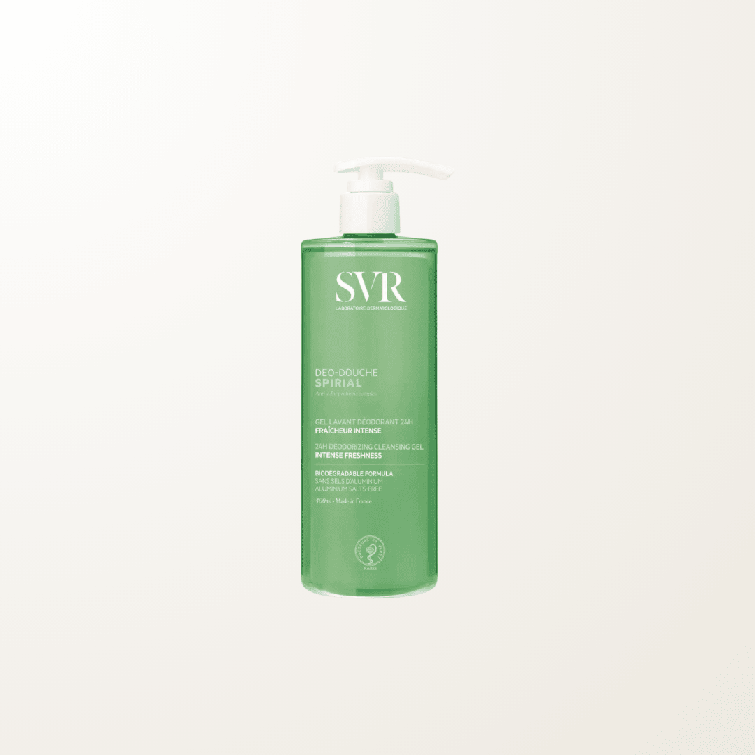 gel ducha 2en1 desodorante SVR Spirial piel sensible control sudoracion suave