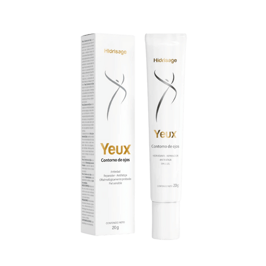 Yeux de Hidrisage tratamiento hidratante y rejuvenecedor para el contorno de ojos, disponible en elenederm. 