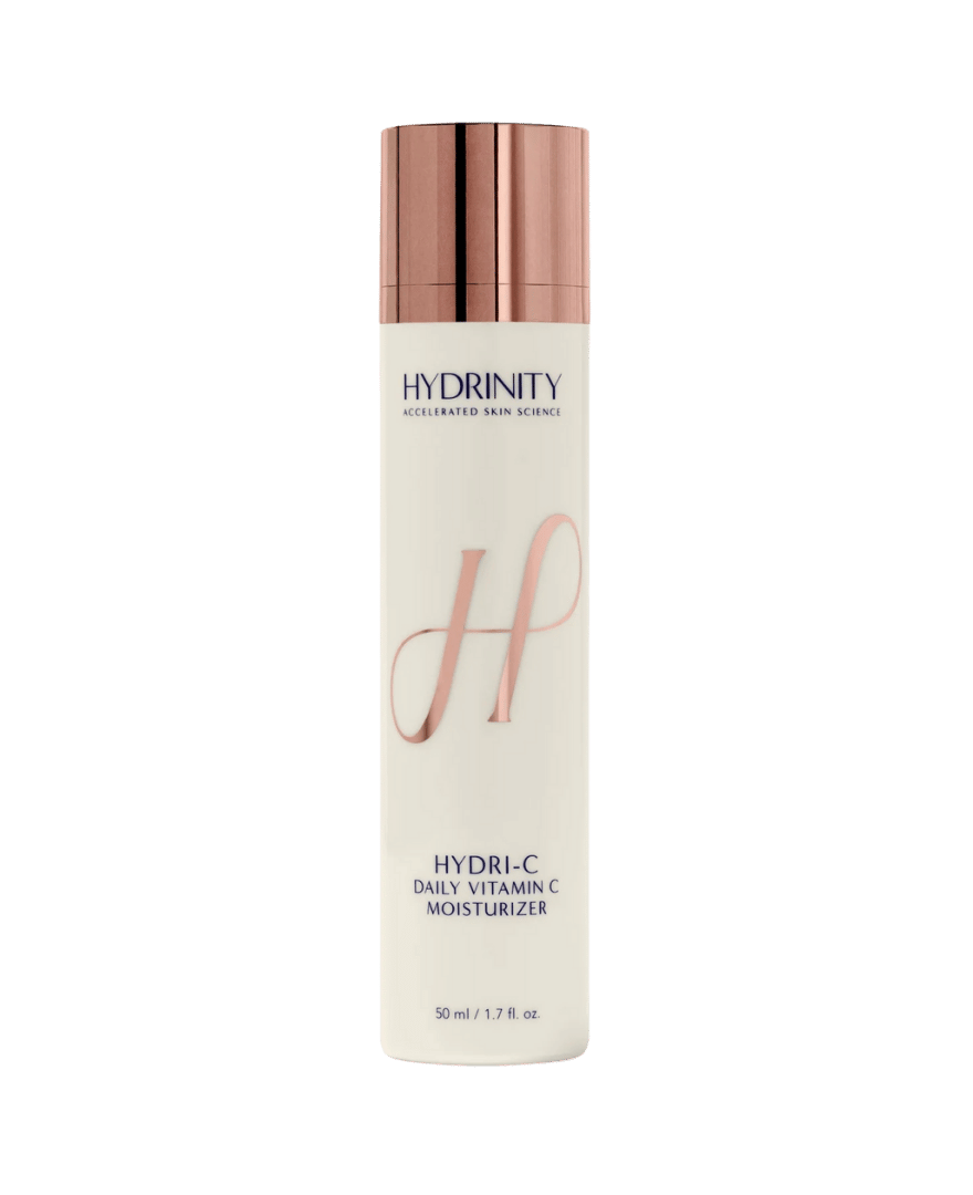 Mejora la luminosidad y firmeza de tu piel con Hydri-C de Hydrinity. Hidratante facial diaria con vitamina C, niacinamida y péptidos. Ciencia, lujo y resultados visibles.