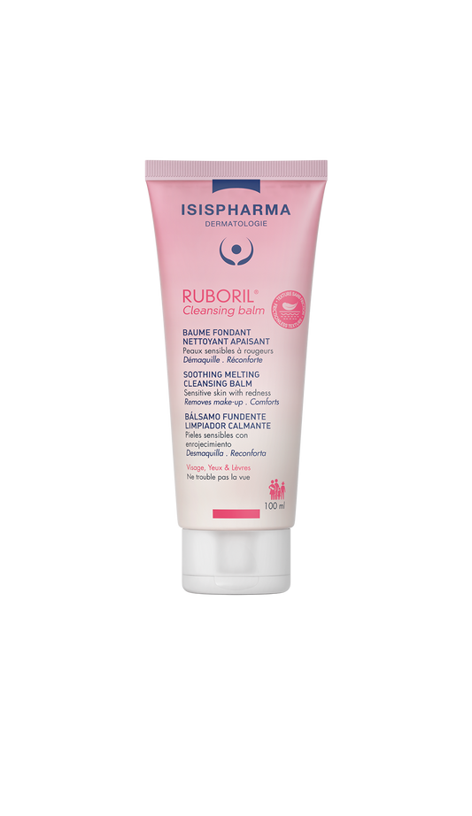 ISIS Pharma RUBORIL Cleansing Balm 200ml para piel sensible y seca, disponible en Elenederm.