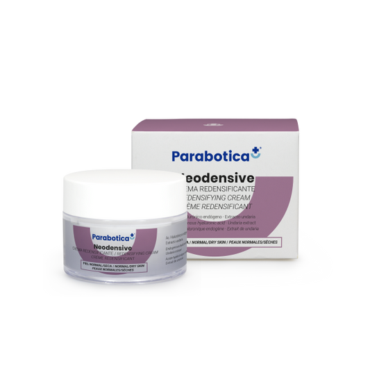 Envase de Neodensive Crema Redensificante de Parabotica, disponible en Elenederm