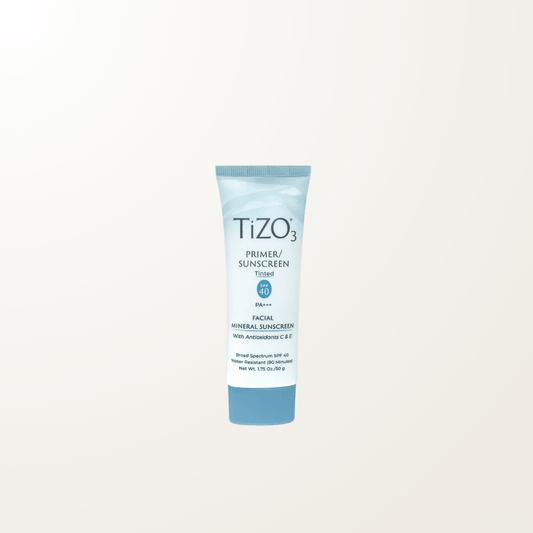 pantalla solar mineral con tinte SPF40 TIZO piel sensible acabado natural