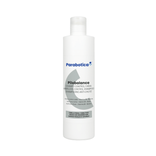 Shampoo de Parabotica Pilobalance Control Caída que tonifica y fortalece el cabello debilitado. 