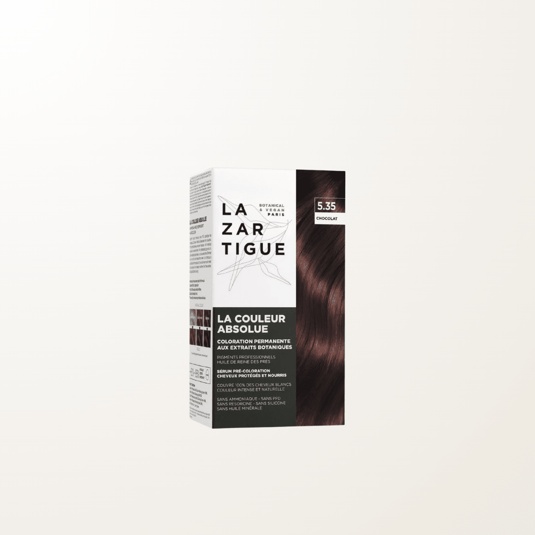 tinte vegano cabello Lazartigue 5.35 Chocolat sin amoniaco natural castaño