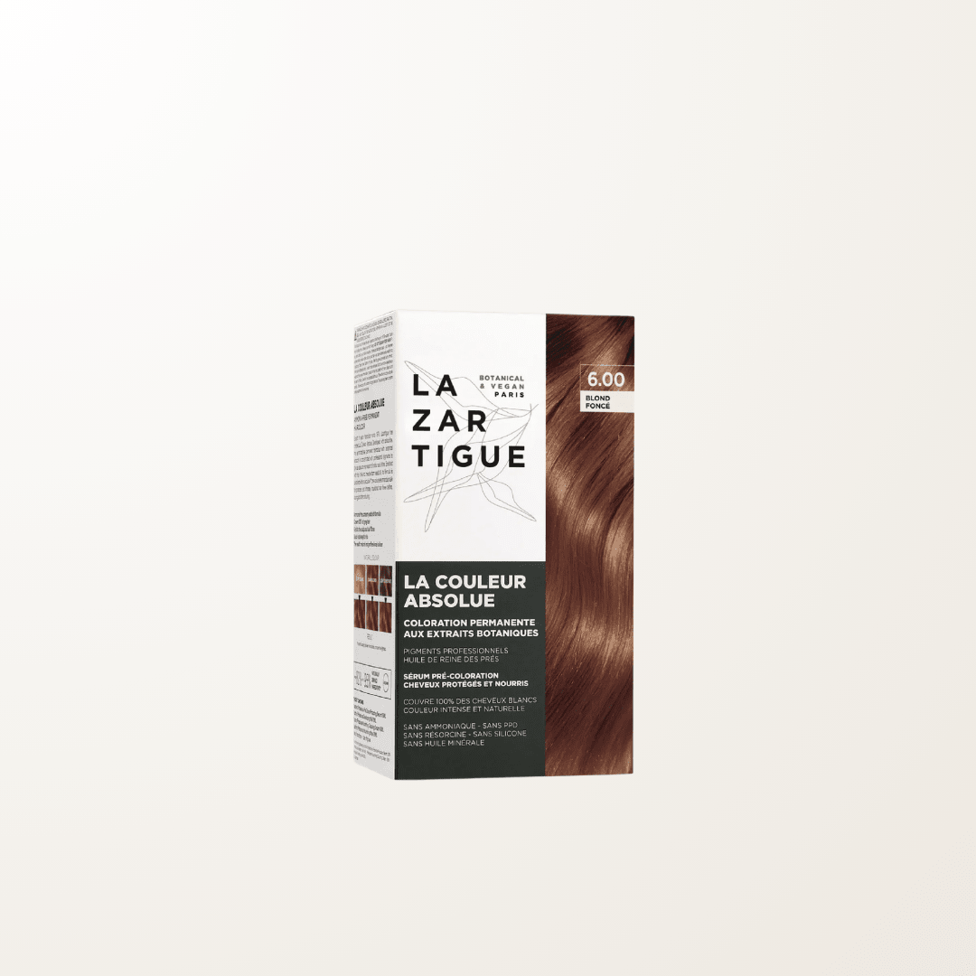 tinte vegano cabello Lazartigue 6.00 rubio oscuro sin amoniaco ingredientes naturales