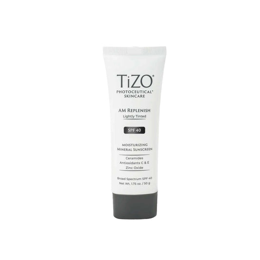 Protector solar Tizo AM Replenish SPF 40 - 50g disponible en Elenederm.