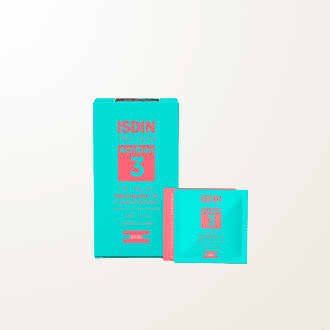 toallitas faciales acne ISDIN Acniben sebo imperfecciones control brillo portatil
