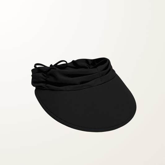 visera deportiva UPF50 Wallaroo Aqua negra deporte sol actividades exterior