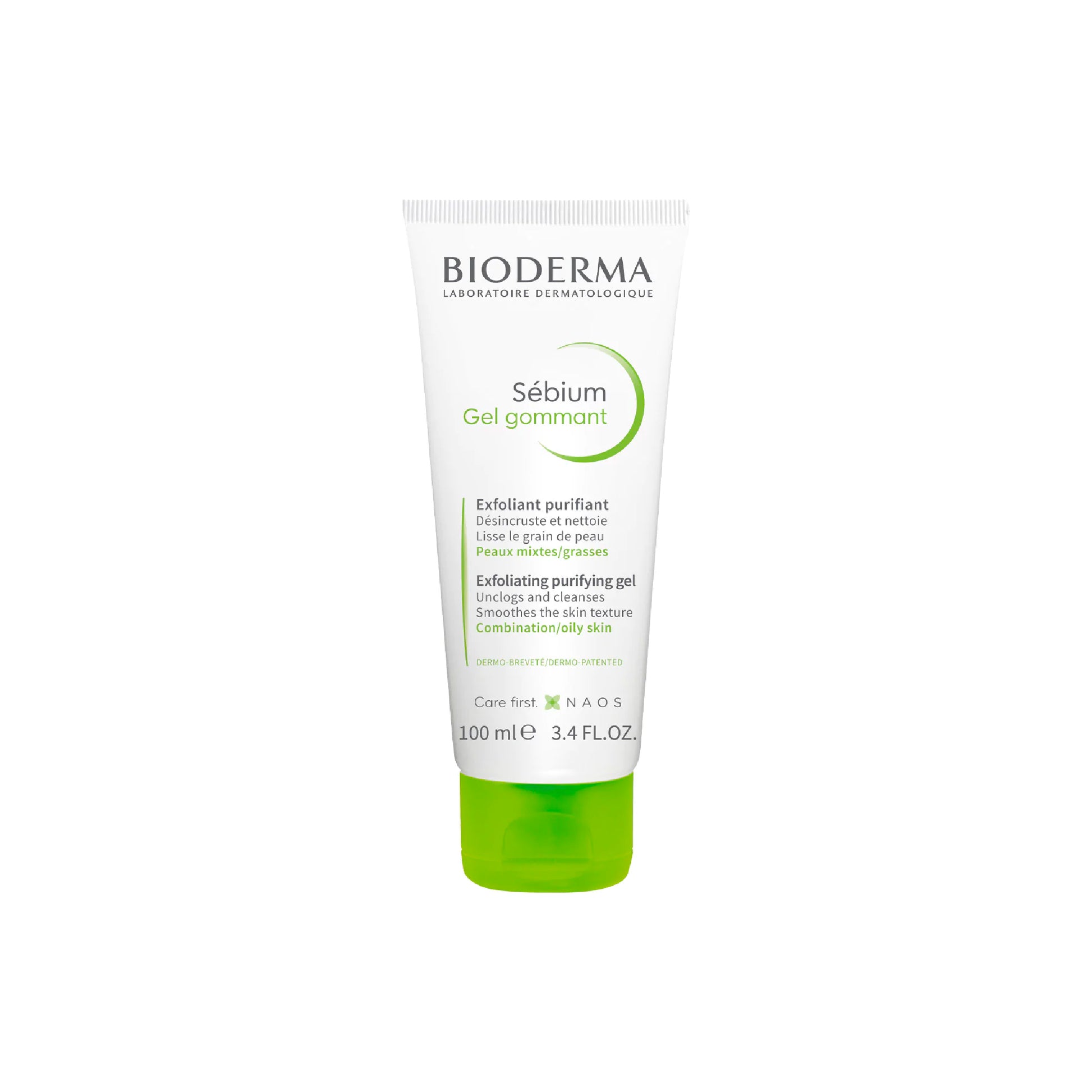 Gel exfoliante Sebium de Bioderma para el cuidado de pieles grasas y con imperfecciones.