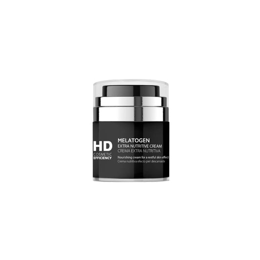 Crema antiedad Melatogen HD para una piel más joven y radiante, encuéntrala en elenederm.com