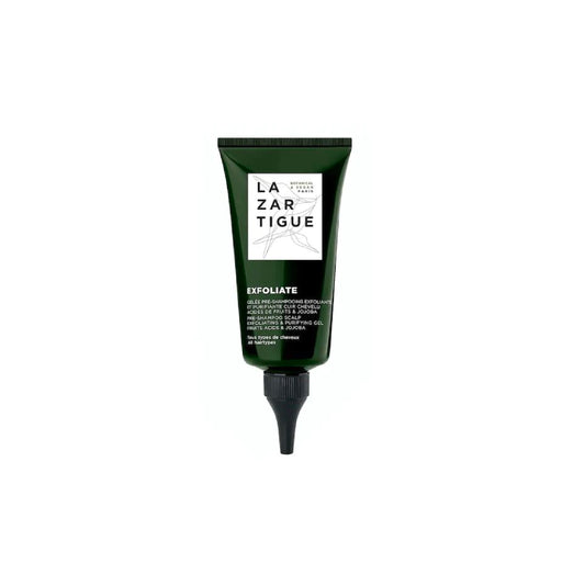 Tratamiento Exfoliante Capilar de Lazartigue, ideal para limpiar el cuero cabelludo y eliminar impurezas, disponible en Elenederm.